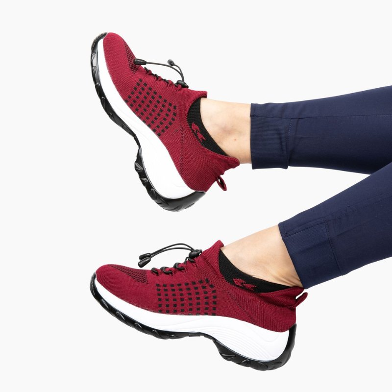 Ortho Stretch Cushion Shoes - Red