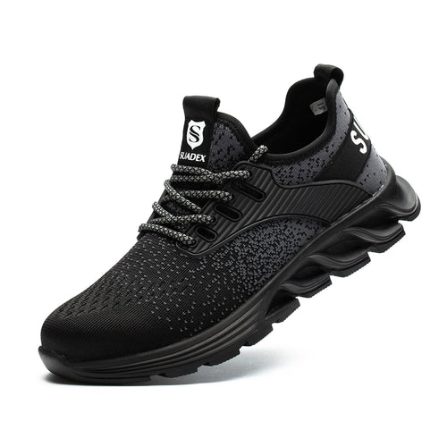 Ortho Reinforced Safety Steel Toe Boots - Black