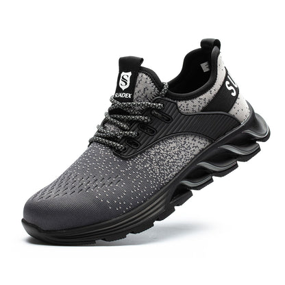 Ortho Reinforced Safety Steel Toe Boots - Grey